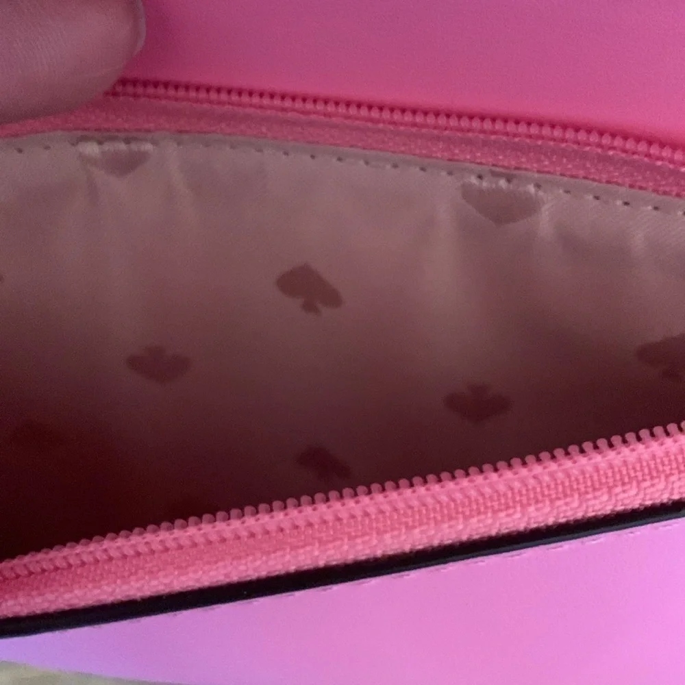 Kate Spade Pink Long Shoulder/Crossbody. 6 card slots Int Zip Pocket. EUC!‌‌‌‌‌‌